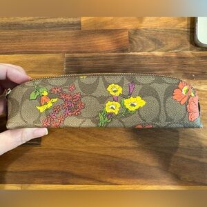 Coach Floral Print Pencil Case